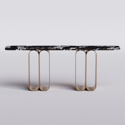 Double Arch Steel Console